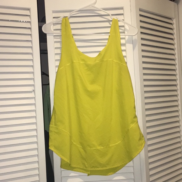 lululemon neon yellow tank